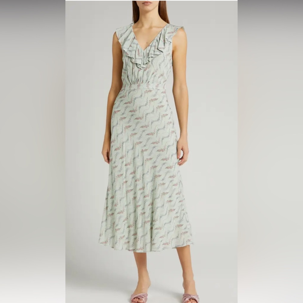 Send offers! NWT paige shona floral ruffled flowy midi maxi dress